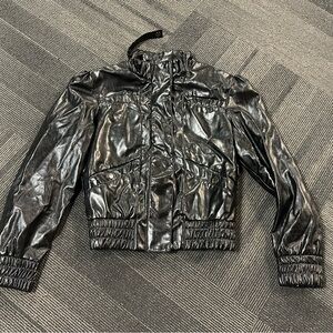 Vintage Lipstick Boutique Glossy Black Jacket